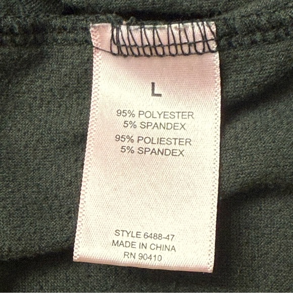 Juicy Couture Women's Sleepwear Long Sleeve Pull-Over Velour Top, Black, Size L - Picture 4 of 6